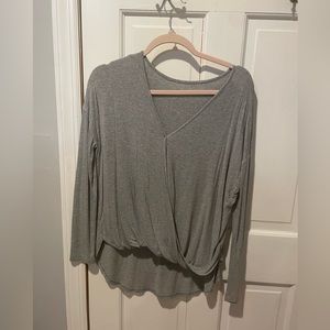 grey soft long sleeve